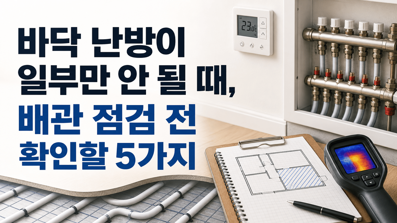 바닥 난방이 일부만 안 될 때, 배관 점검 전 확인할 5가지